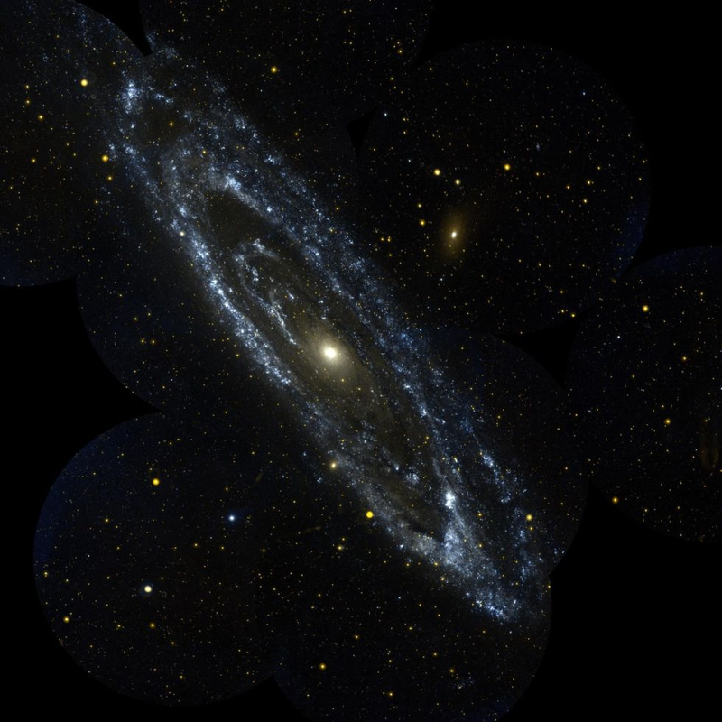 La galaxia de AndrĂłmeda (Imagen: NASA).